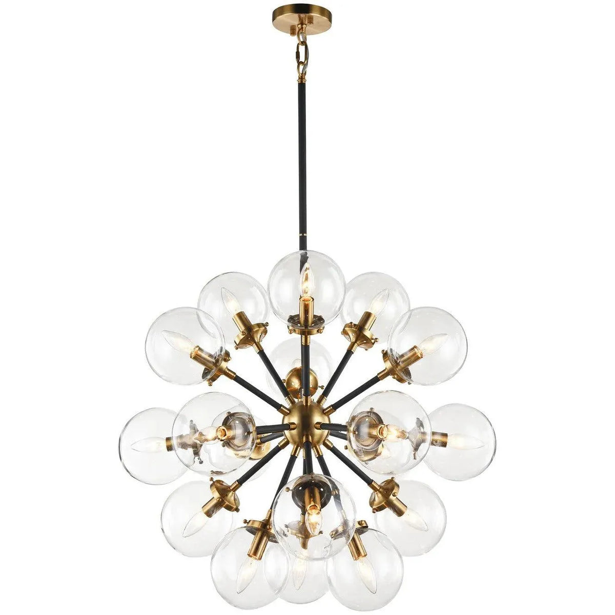 Matteo Lighting - Soleil Chandelier - C62818AGCL | Montreal Lighting & Hardware