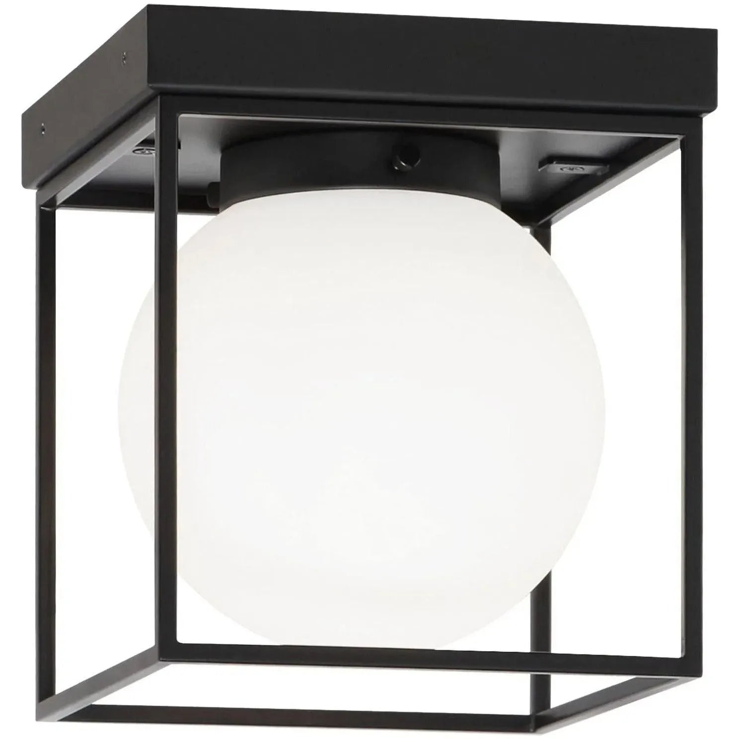 Matteo Lighting - Squircle Flush Mount - X03801BK | Montreal Lighting & Hardware