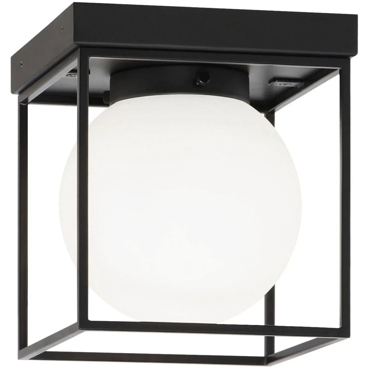 Matteo Lighting - Squircle Flush Mount - X03801BK | Montreal Lighting & Hardware