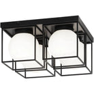 Matteo Lighting - Squircle Flush Mount - X03804BK | Montreal Lighting & Hardware