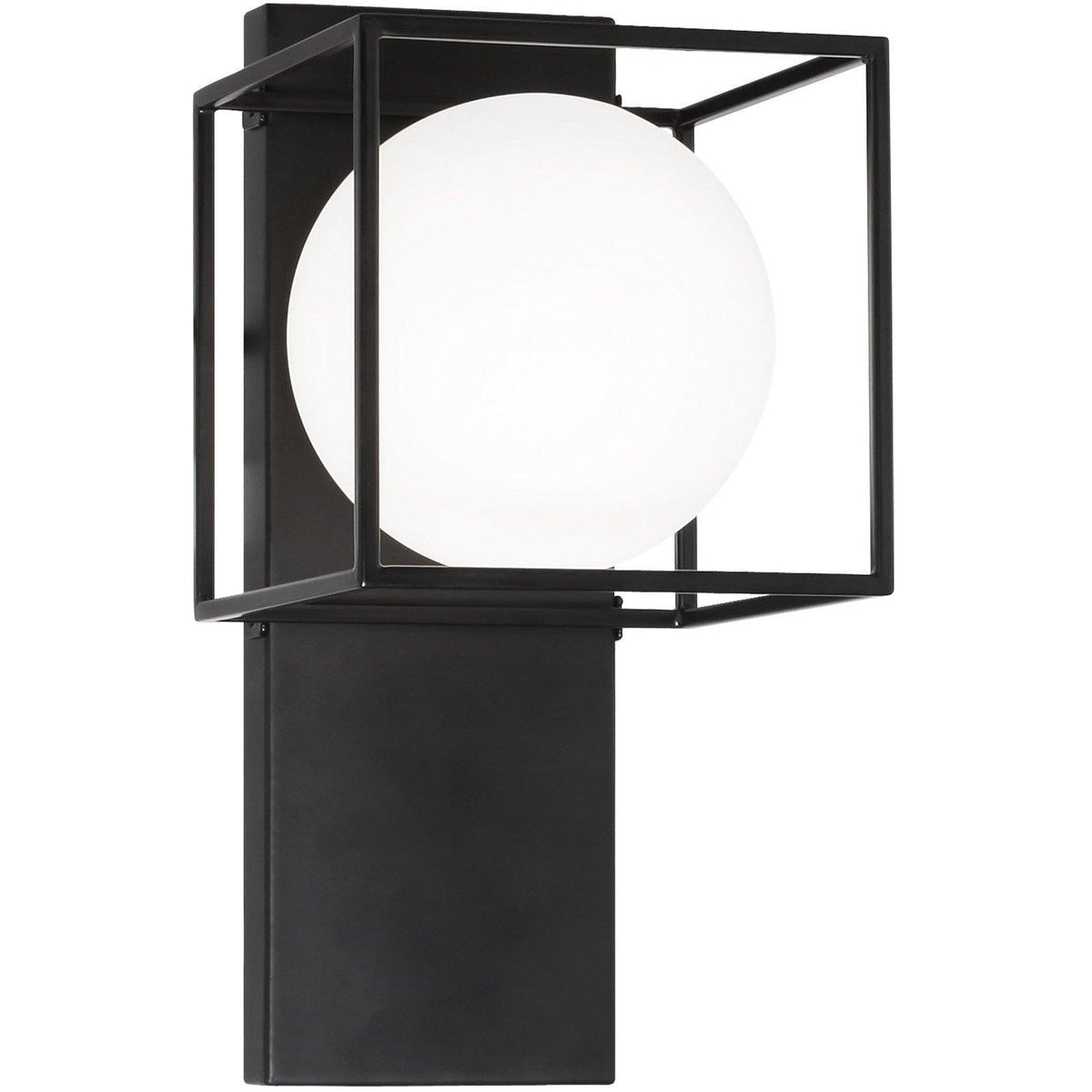 Matteo Lighting - Squircle Off-Center Wall Sconce - S03801BK | Montreal Lighting & Hardware