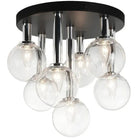 Matteo Lighting - Stellar Flush Mount - X75307BKCL | Montreal Lighting & Hardware