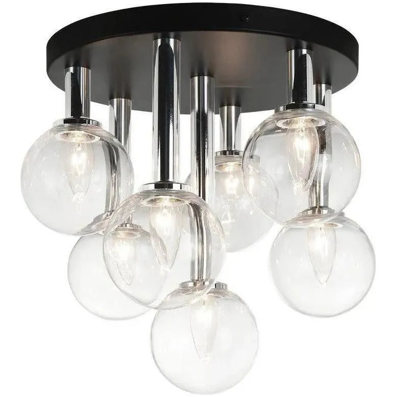 Matteo Lighting - Stellar Flush Mount - X75307BKCL | Montreal Lighting & Hardware