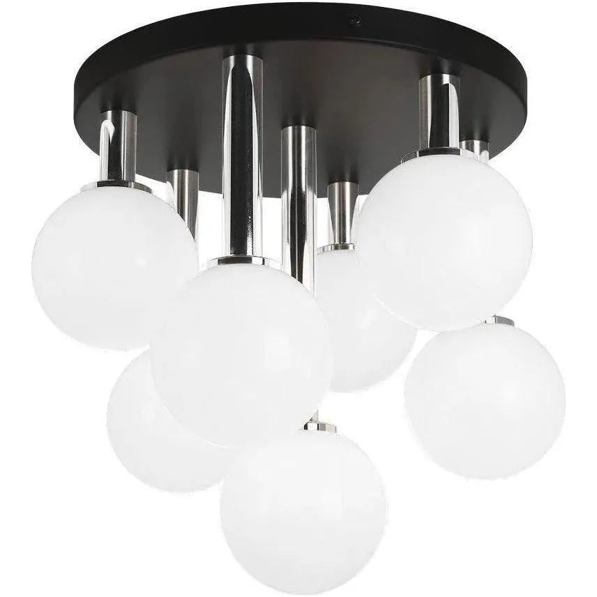 Matteo Lighting - Stellar Flush Mount - X75307BKOP | Montreal Lighting & Hardware
