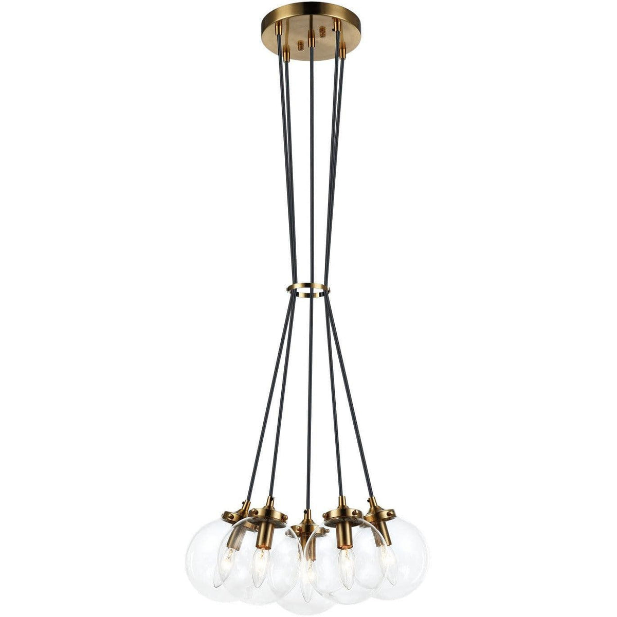 Matteo Lighting - The Bougie Chandelier - C63005AGCL | Montreal Lighting & Hardware