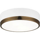 Matteo Lighting - Trydor Flush Mount - M14302WHAG | Montreal Lighting & Hardware