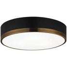 Matteo Lighting - Trydor Flush Mount - M14303BKAG | Montreal Lighting & Hardware
