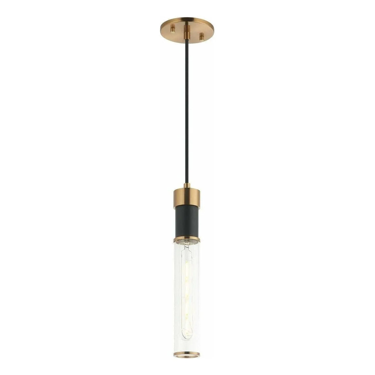 Matteo Lighting - Tubo Single Pendant - C61201MBAG | Montreal Lighting & Hardware