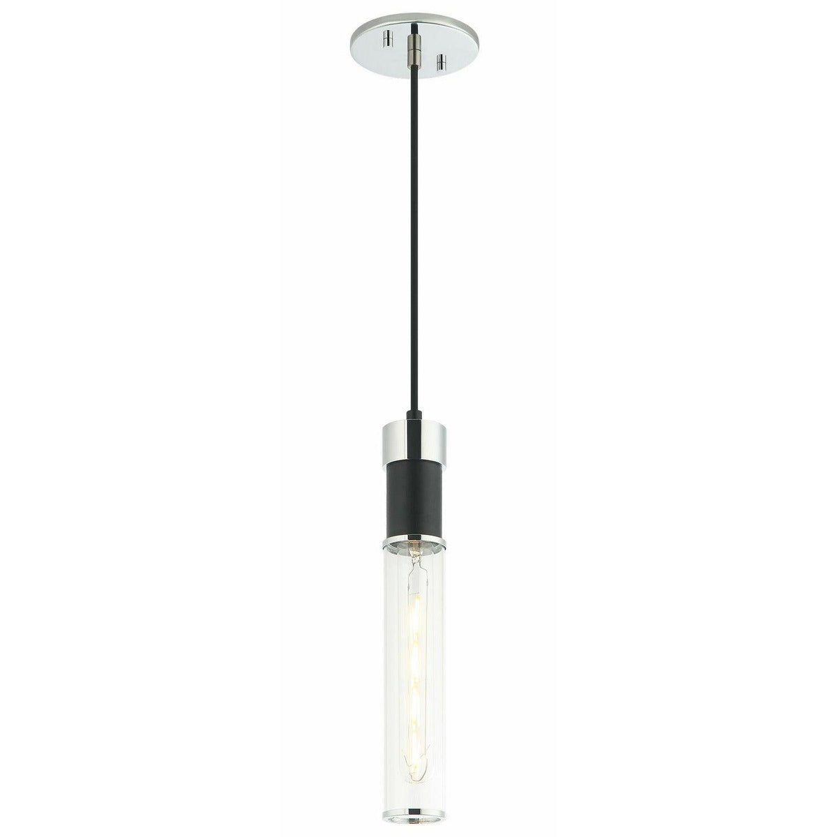 Matteo Lighting - Tubo Single Pendant - C61201MBCH | Montreal Lighting & Hardware