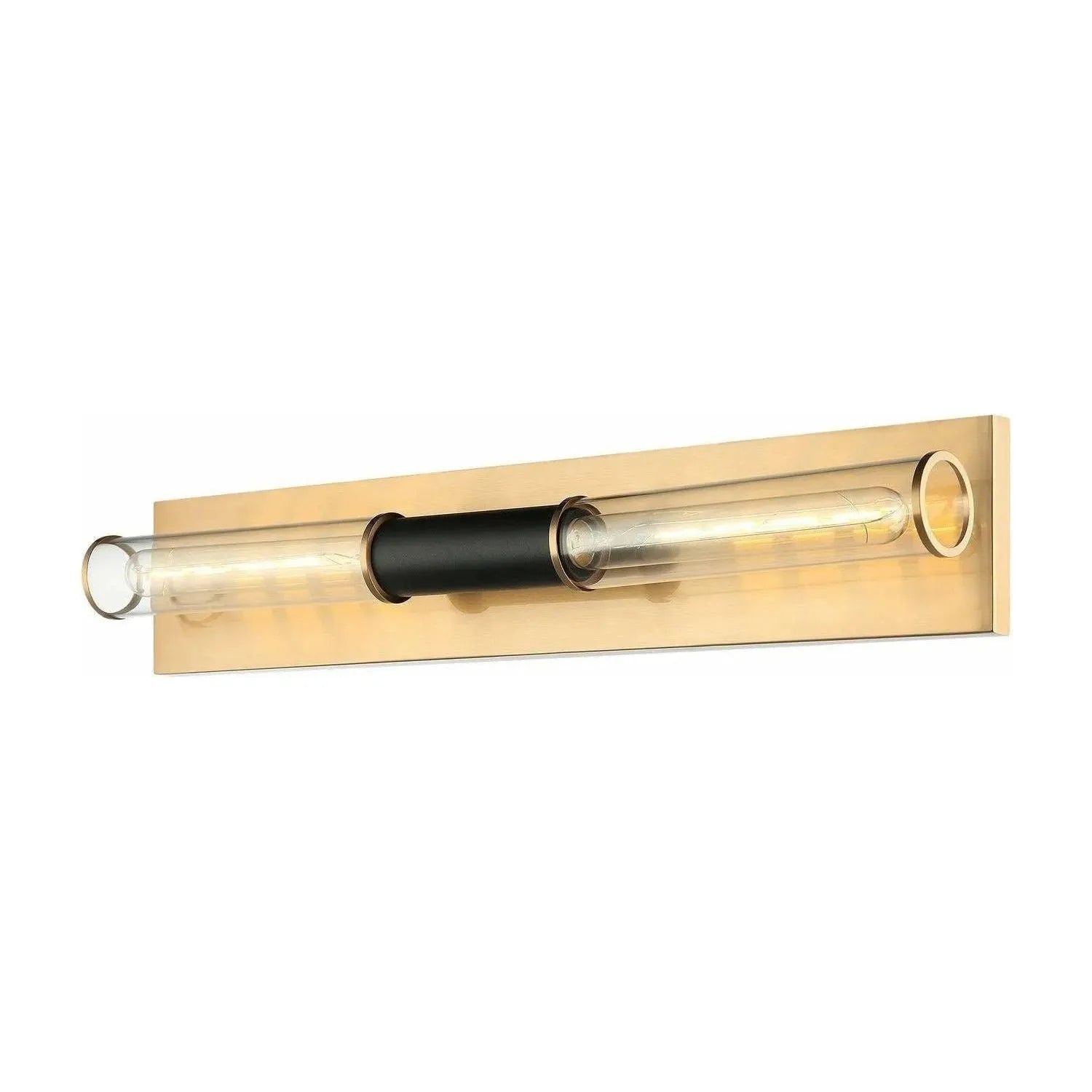 Matteo Lighting - Tubo Two Light Wall Sconce - W61202MBAG | Montreal Lighting & Hardware