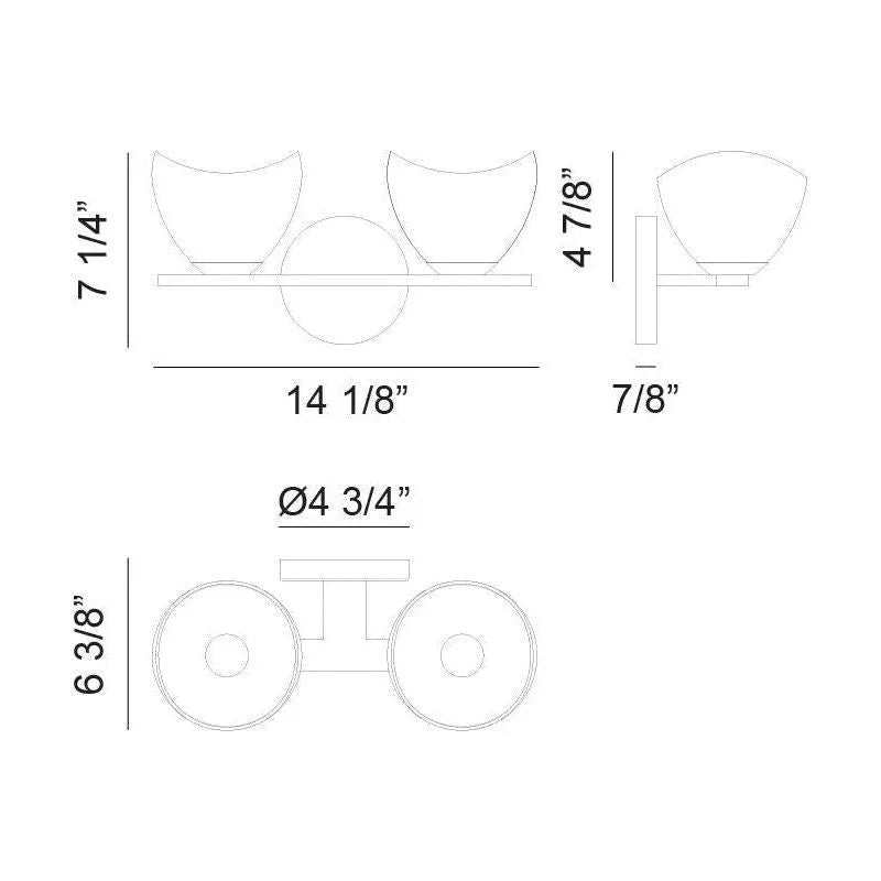 Matteo Lighting - Uptowne Vanity - S04201CHOP | Montreal Lighting & Hardware
