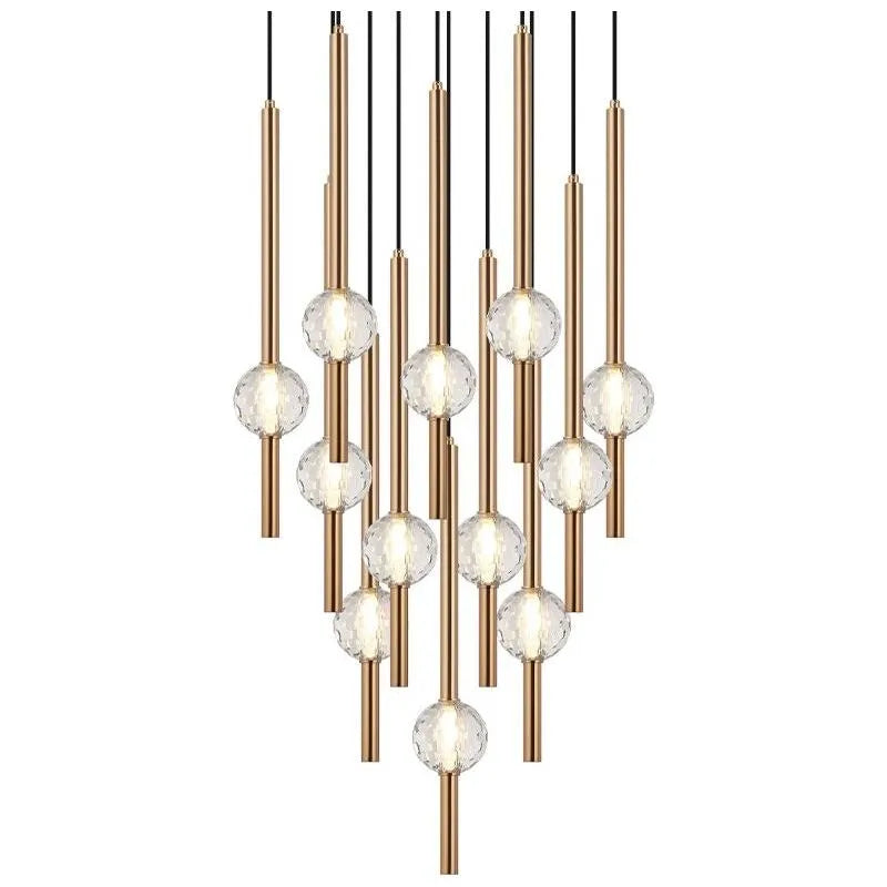 Matteo Lighting - Windchimer Multi-Light Pendant - C68912AG | Montreal Lighting & Hardware