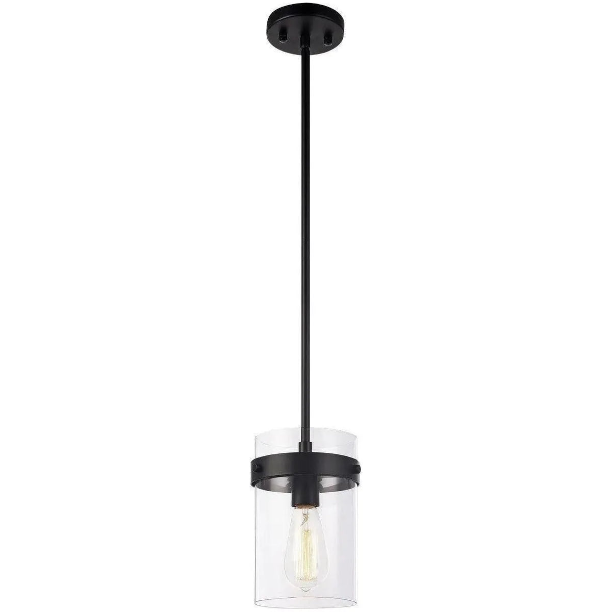 Matteo Lighting - Zale Pendant - C78401BK | Montreal Lighting & Hardware