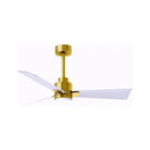 Matthews Fan Company - Alessandra Ceiling Fan - AKLK-BRBR-MWH-42 | Montreal Lighting & Hardware