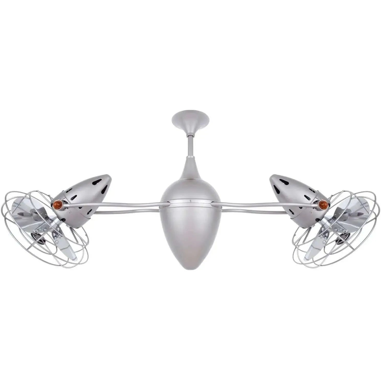 Matthews Fan Company - Ar Ruthiane Ceiling Fan, Damp Rated - AR-BN-MTL-DAMP | Montreal Lighting & Hardware