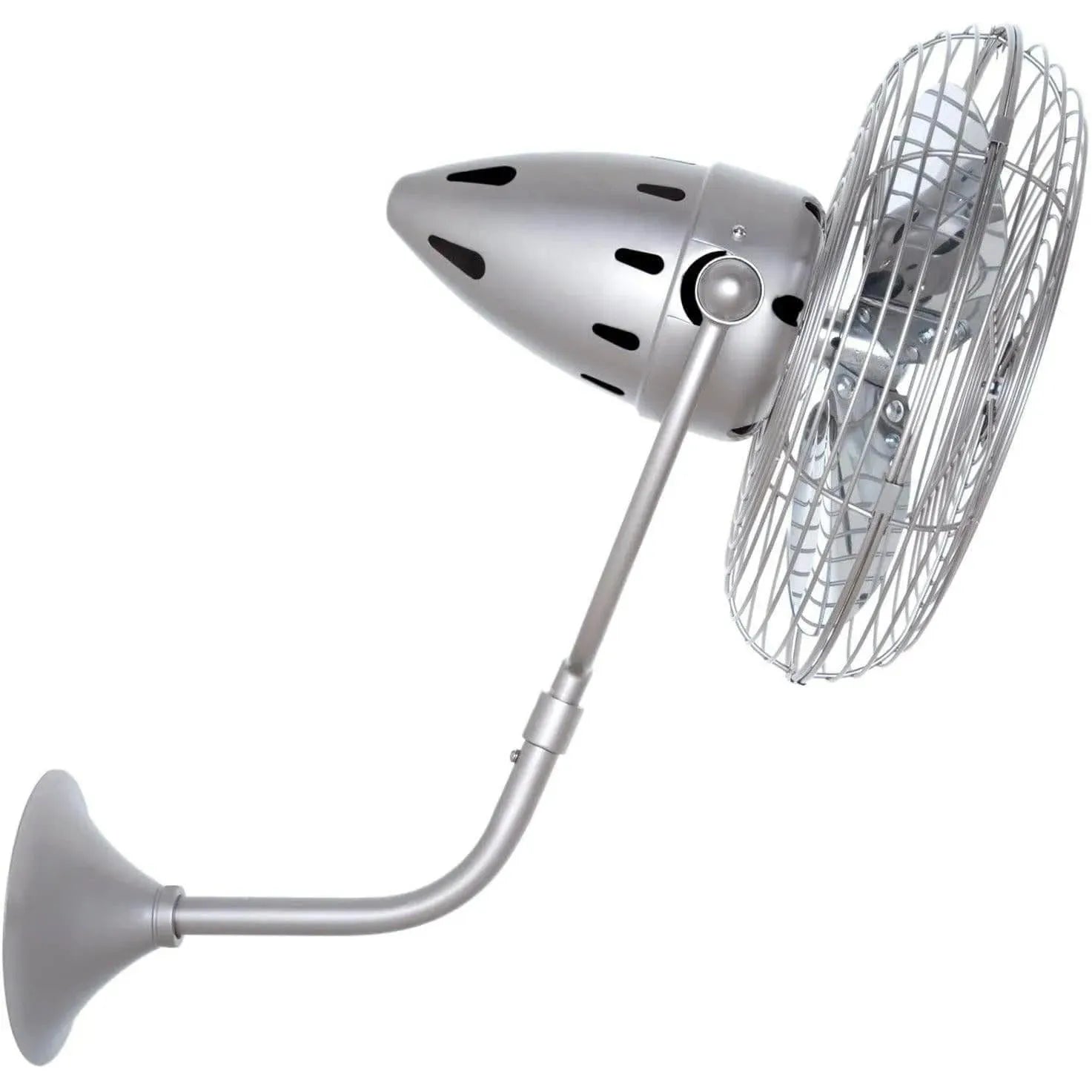 Matthews Fan Company - Bruna Parede Wall Fan, Damp Location - BP-BN-MTL-DAMP | Montreal Lighting & Hardware