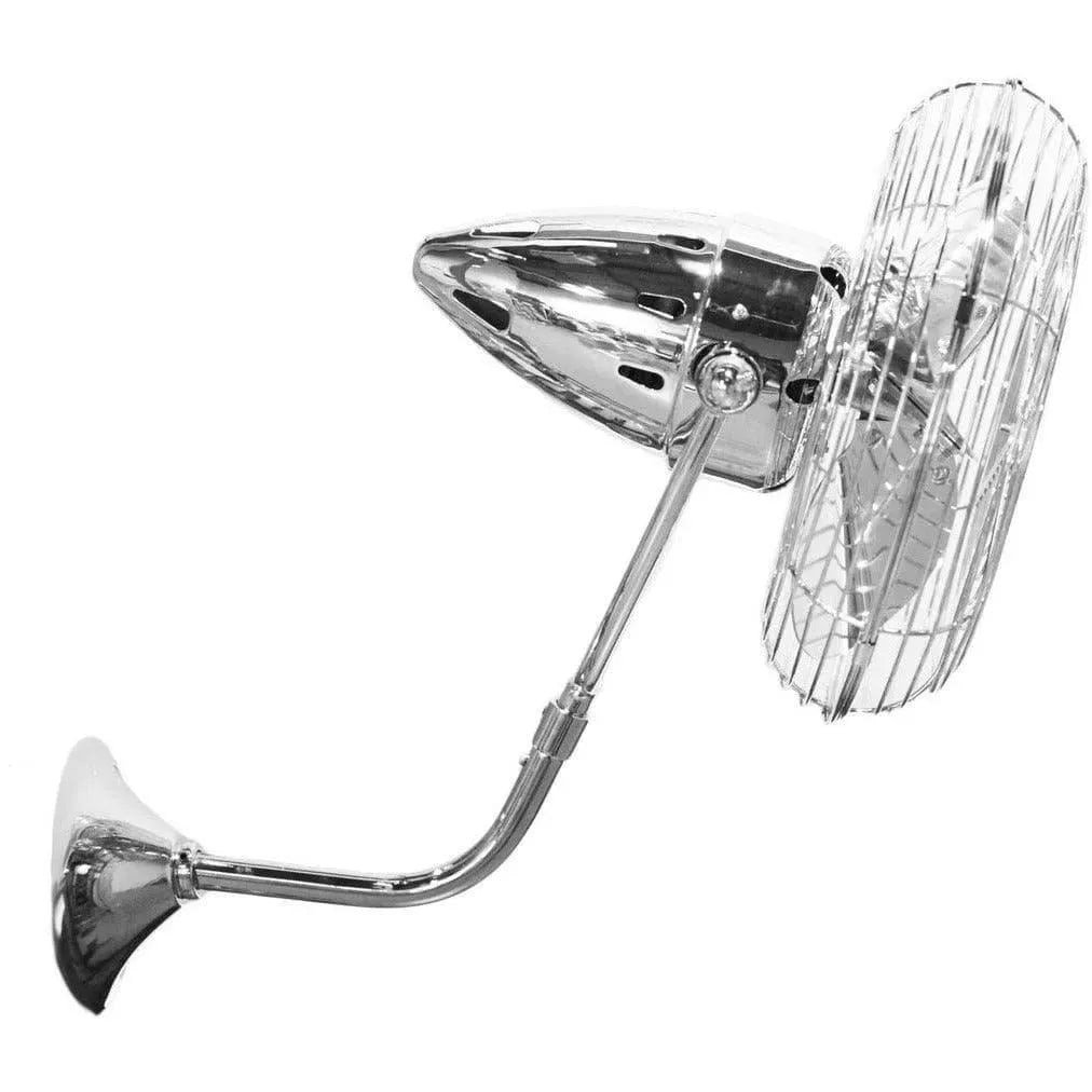 Matthews Fan Company - Bruna Parede Wall Fan, Damp Location - BP-BN-MTL-DAMP | Montreal Lighting & Hardware