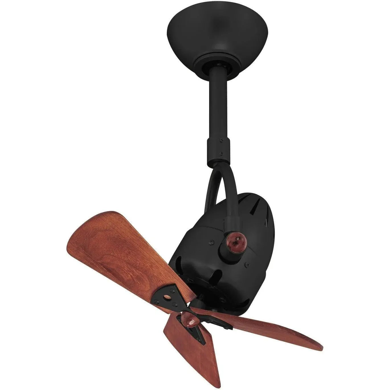 Matthews Fan Company - Diane Ceiling Fan - DI-BK-WD | Montreal Lighting & Hardware