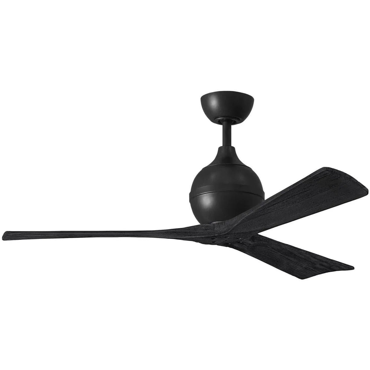 Matthews Fan Company - Irene 3 Ceiling Fan - IR3-BK-BK-52 | Montreal Lighting & Hardware