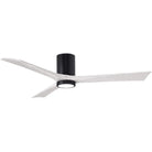 Matthews Fan Company - Irene 3 Hugger Ceiling Fan with Light Kit - IR3HLK-BK-MWH-60 | Montreal Lighting & Hardware
