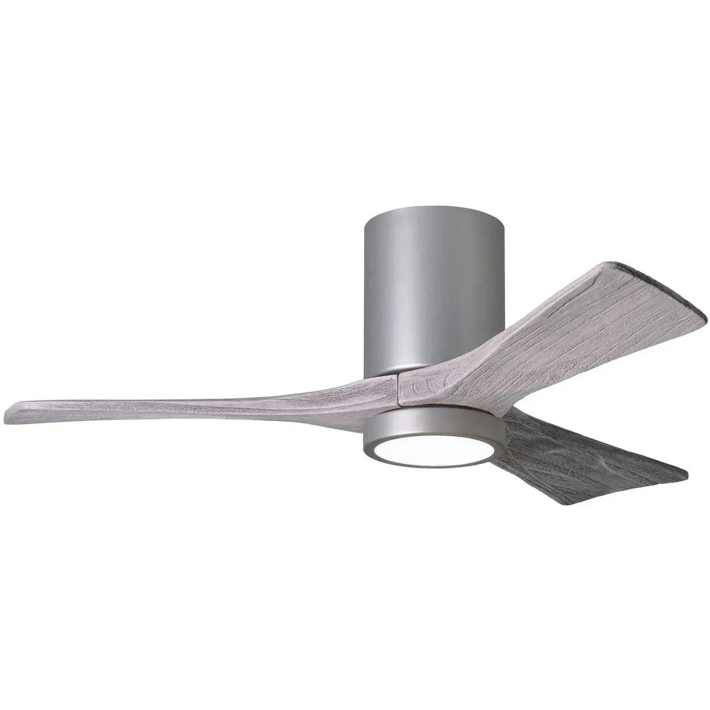 Matthews Fan Company - Irene 3 Hugger Ceiling Fan with Light Kit - IR3HLK-BN-BW-42 | Montreal Lighting & Hardware