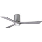 Matthews Fan Company - Irene 3 Hugger Ceiling Fan with Light Kit - IR3HLK-BN-BW-52 | Montreal Lighting & Hardware