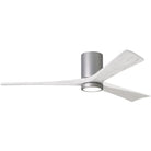 Matthews Fan Company - Irene 3 Hugger Ceiling Fan with Light Kit - IR3HLK-BN-MWH-60 | Montreal Lighting & Hardware