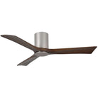 Matthews Fan Company - Irene 3 Hugger Ceiling Fan with Light Kit - IR3HLK-BN-WA-52 | Montreal Lighting & Hardware