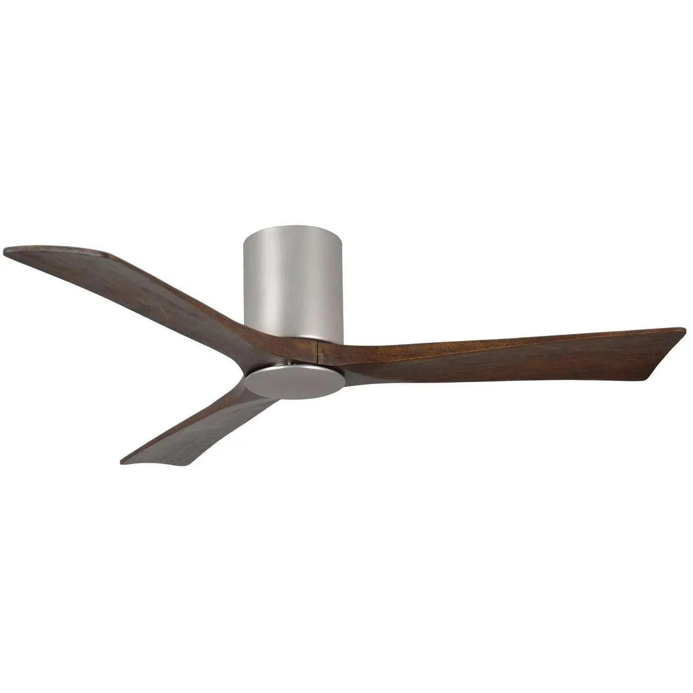 Matthews Fan Company - Irene 3 Hugger Ceiling Fan with Light Kit - IR3HLK-BN-WA-52 | Montreal Lighting & Hardware