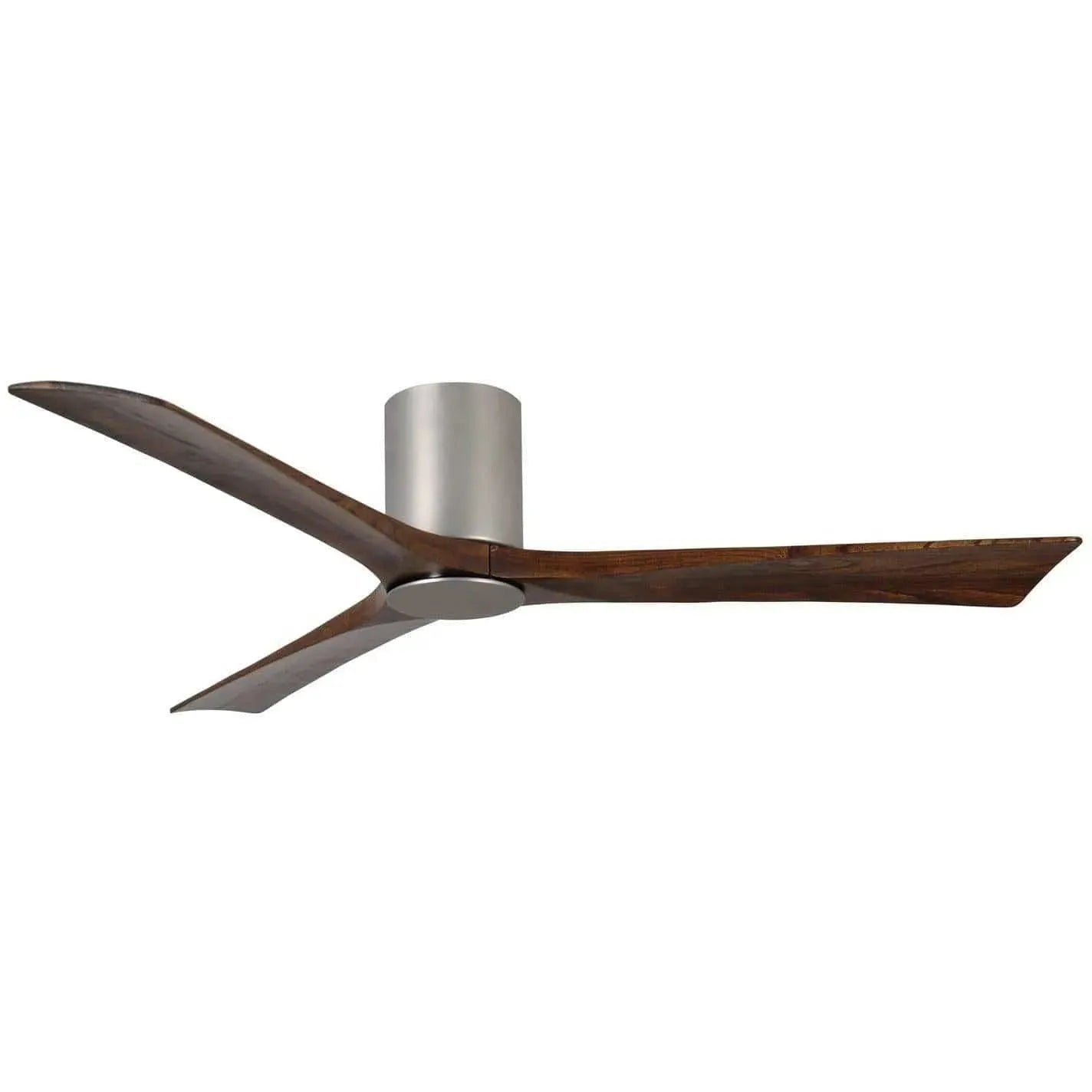 Matthews Fan Company - Irene 3 Hugger Ceiling Fan with Light Kit - IR3HLK-BN-WA-60 | Montreal Lighting & Hardware