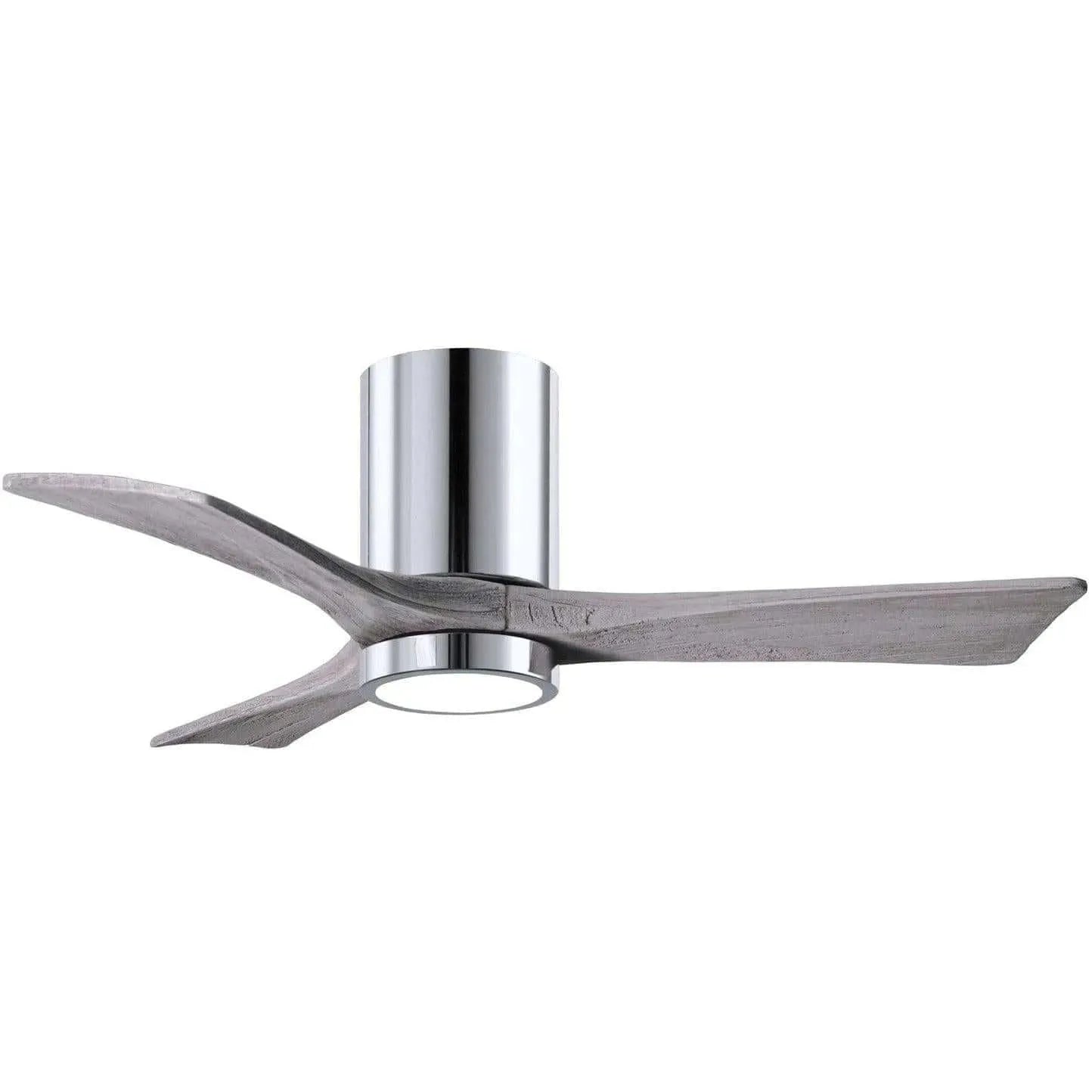 Matthews Fan Company - Irene 3 Hugger Ceiling Fan with Light Kit - IR3HLK-CR-BW-42 | Montreal Lighting & Hardware