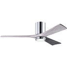 Matthews Fan Company - Irene 3 Hugger Ceiling Fan with Light Kit - IR3HLK-CR-BW-52 | Montreal Lighting & Hardware