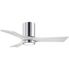 Matthews Fan Company - Irene 3 Hugger Ceiling Fan with Light Kit - IR3HLK-CR-MWH-42 | Montreal Lighting & Hardware