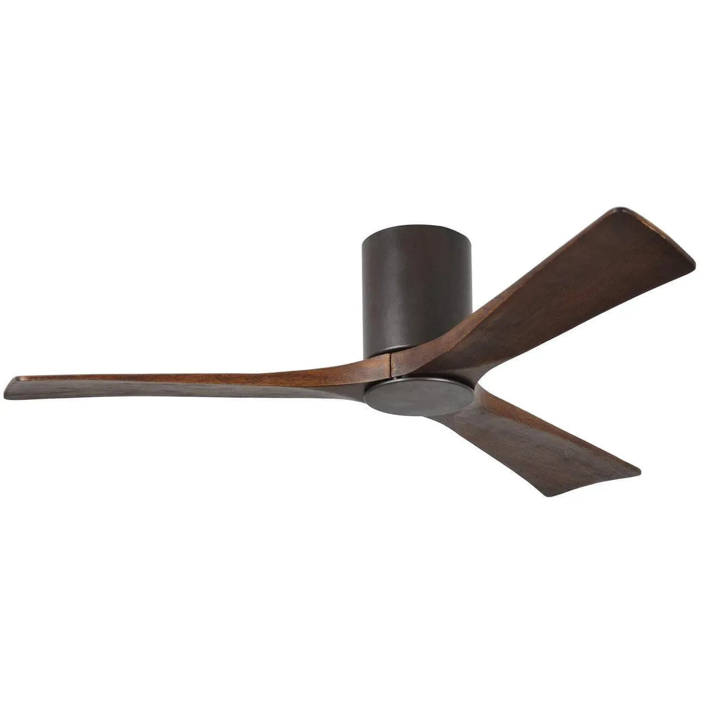 Matthews Fan Company - Irene 3 Hugger Ceiling Fan with Light Kit - IR3HLK-TB-WA-52 | Montreal Lighting & Hardware