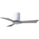 Matthews Fan Company - Irene 3 Hugger Ceiling Fan with Light Kit - IR3HLK-WH-BW-42 | Montreal Lighting & Hardware