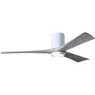 Matthews Fan Company - Irene 3 Hugger Ceiling Fan with Light Kit - IR3HLK-WH-BW-60 | Montreal Lighting & Hardware
