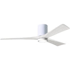 Matthews Fan Company - Irene 3 Hugger Ceiling Fan with Light Kit - IR3HLK-WH-MWH-60 | Montreal Lighting & Hardware