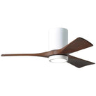 Matthews Fan Company - Irene 3 Hugger Ceiling Fan with Light Kit - IR3HLK-WH-WA-42 | Montreal Lighting & Hardware