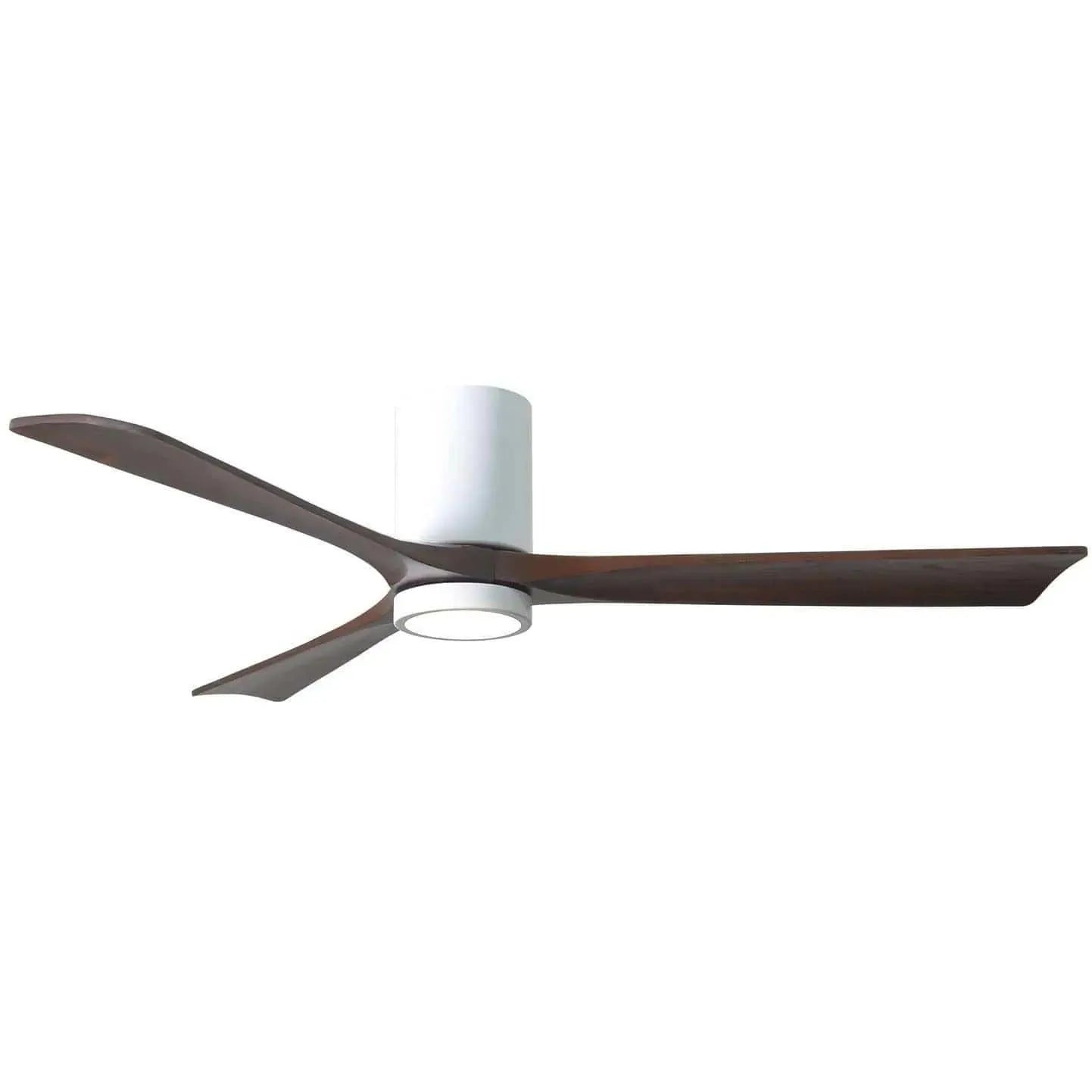 Matthews Fan Company - Irene 3 Hugger Ceiling Fan with Light Kit - IR3HLK-WH-WA-60 | Montreal Lighting & Hardware