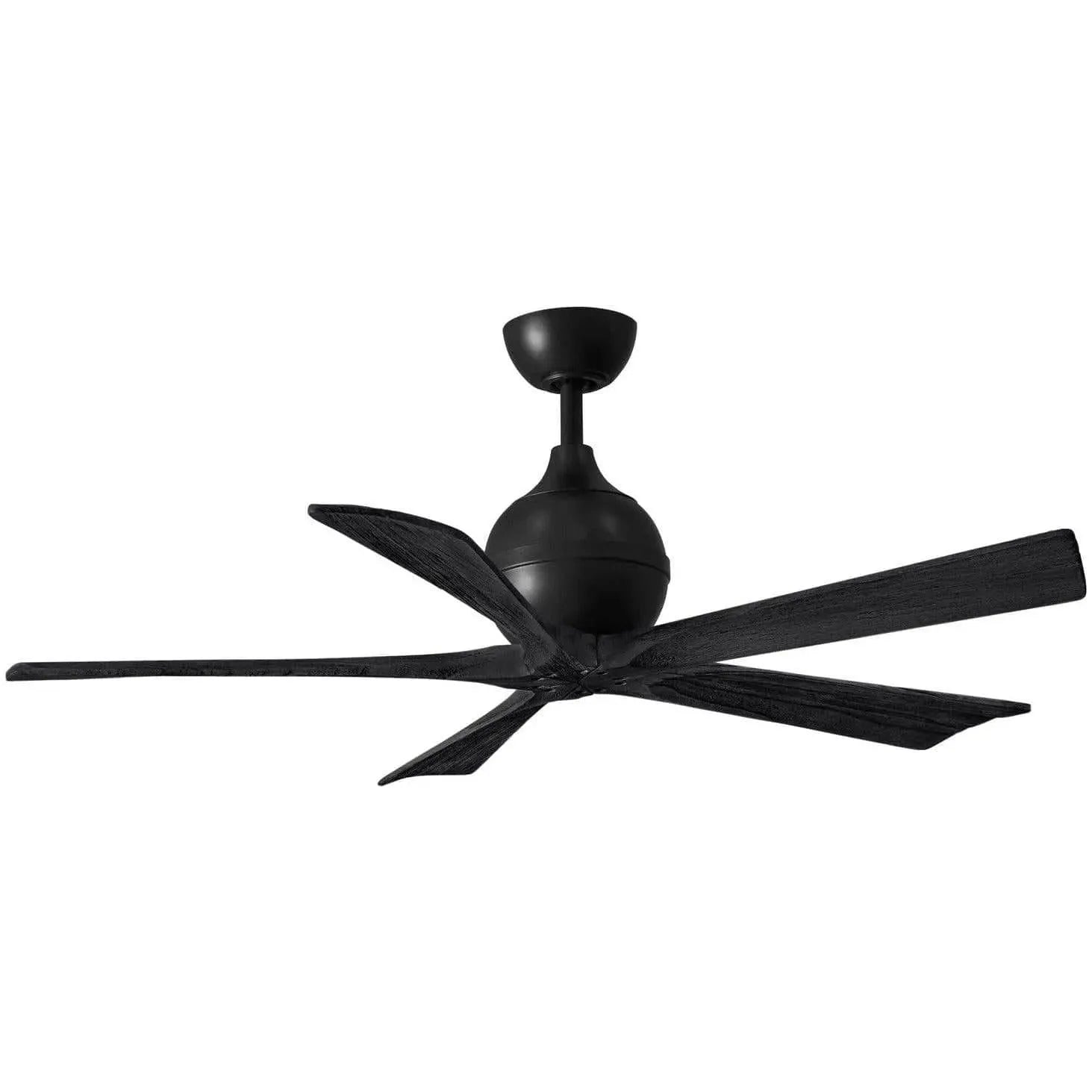 Matthews Fan Company - Irene 5 Ceiling Fan - IR5-BK-BK-52 | Montreal Lighting & Hardware