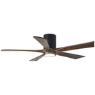 Matthews Fan Company - Irene 5 Hugger Ceiling Fan with Light Kit - IR5HLK-BK-WA-52 | Montreal Lighting & Hardware