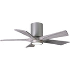Matthews Fan Company - Irene 5 Hugger Ceiling Fan with Light Kit - IR5HLK-BN-BW-42 | Montreal Lighting & Hardware