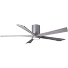 Matthews Fan Company - Irene 5 Hugger Ceiling Fan with Light Kit - IR5HLK-BN-BW-60 | Montreal Lighting & Hardware