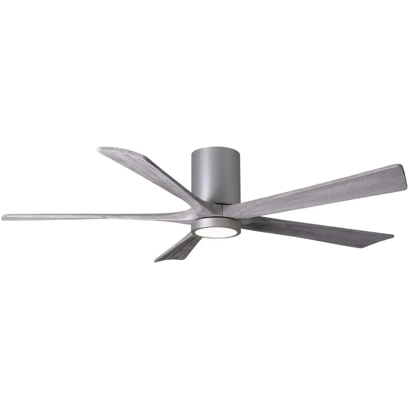 Matthews Fan Company - Irene 5 Hugger Ceiling Fan with Light Kit - IR5HLK-BN-BW-60 | Montreal Lighting & Hardware