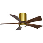 Matthews Fan Company - Irene 5 Hugger Ceiling Fan with Light Kit - IR5HLK-BRBR-WA-42 | Montreal Lighting & Hardware