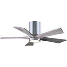 Matthews Fan Company - Irene 5 Hugger Ceiling Fan with Light Kit - IR5HLK-CR-BW-42 | Montreal Lighting & Hardware