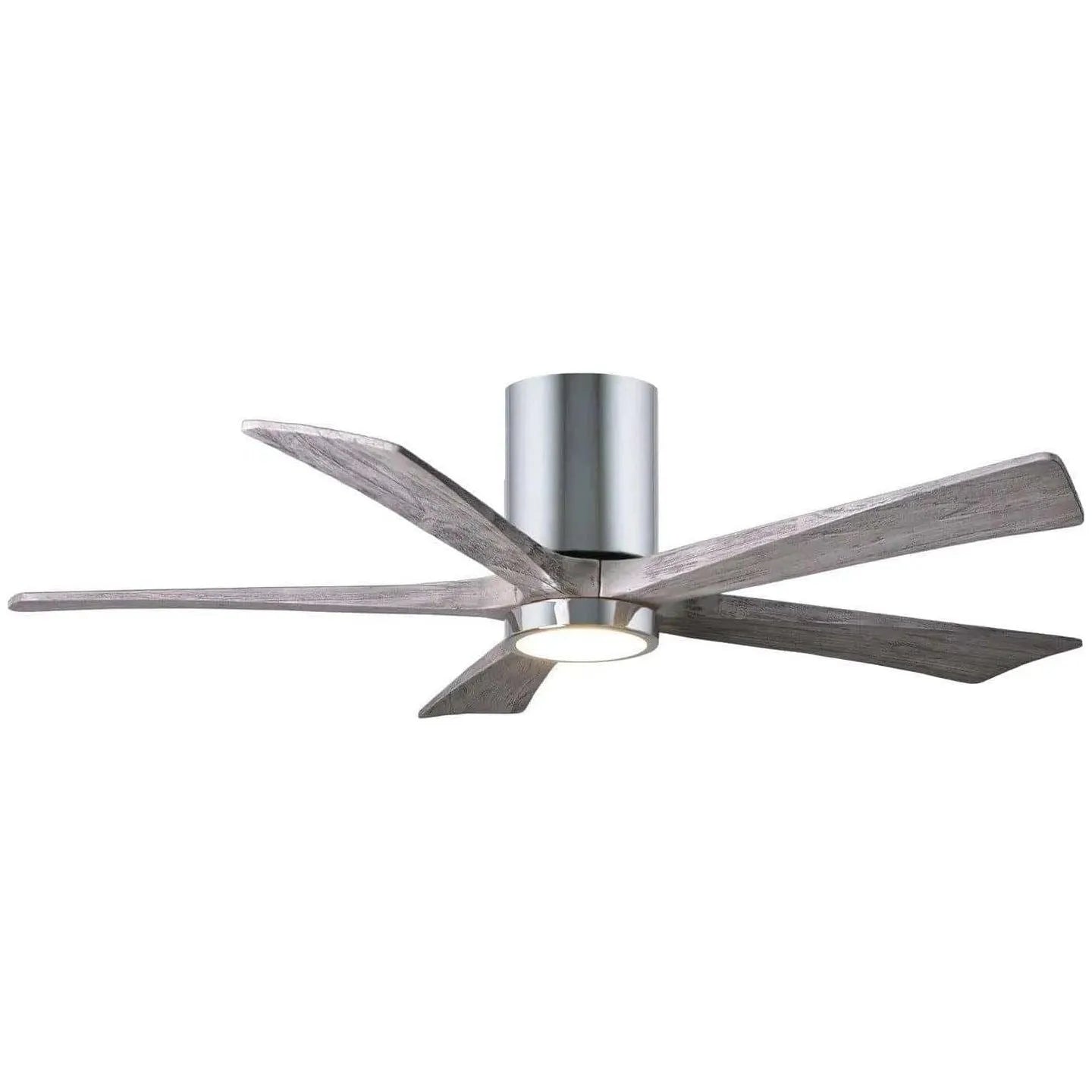 Matthews Fan Company - Irene 5 Hugger Ceiling Fan with Light Kit - IR5HLK-CR-BW-52 | Montreal Lighting & Hardware