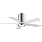 Matthews Fan Company - Irene 5 Hugger Ceiling Fan with Light Kit - IR5HLK-CR-MWH-42 | Montreal Lighting & Hardware