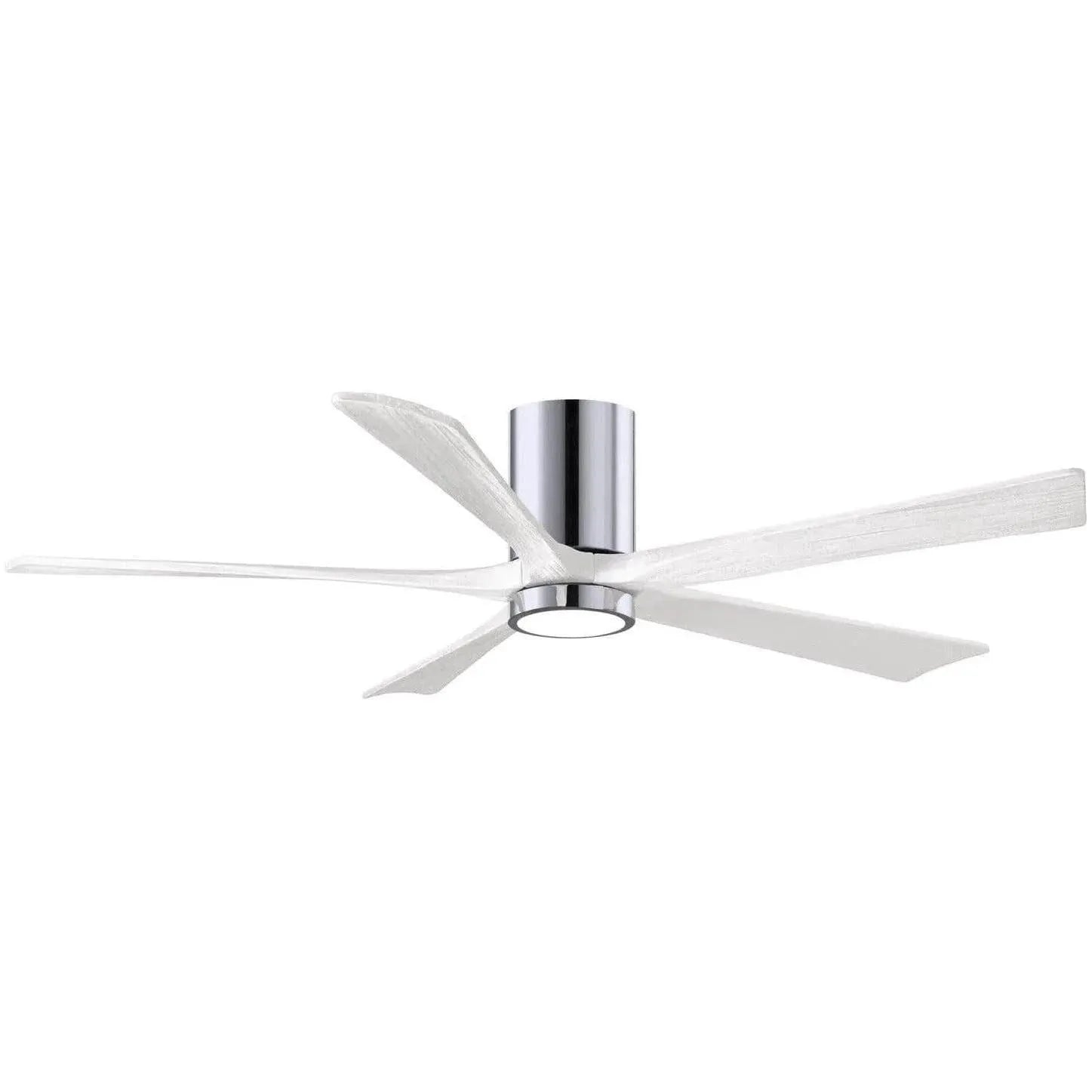 Matthews Fan Company - Irene 5 Hugger Ceiling Fan with Light Kit - IR5HLK-CR-MWH-60 | Montreal Lighting & Hardware