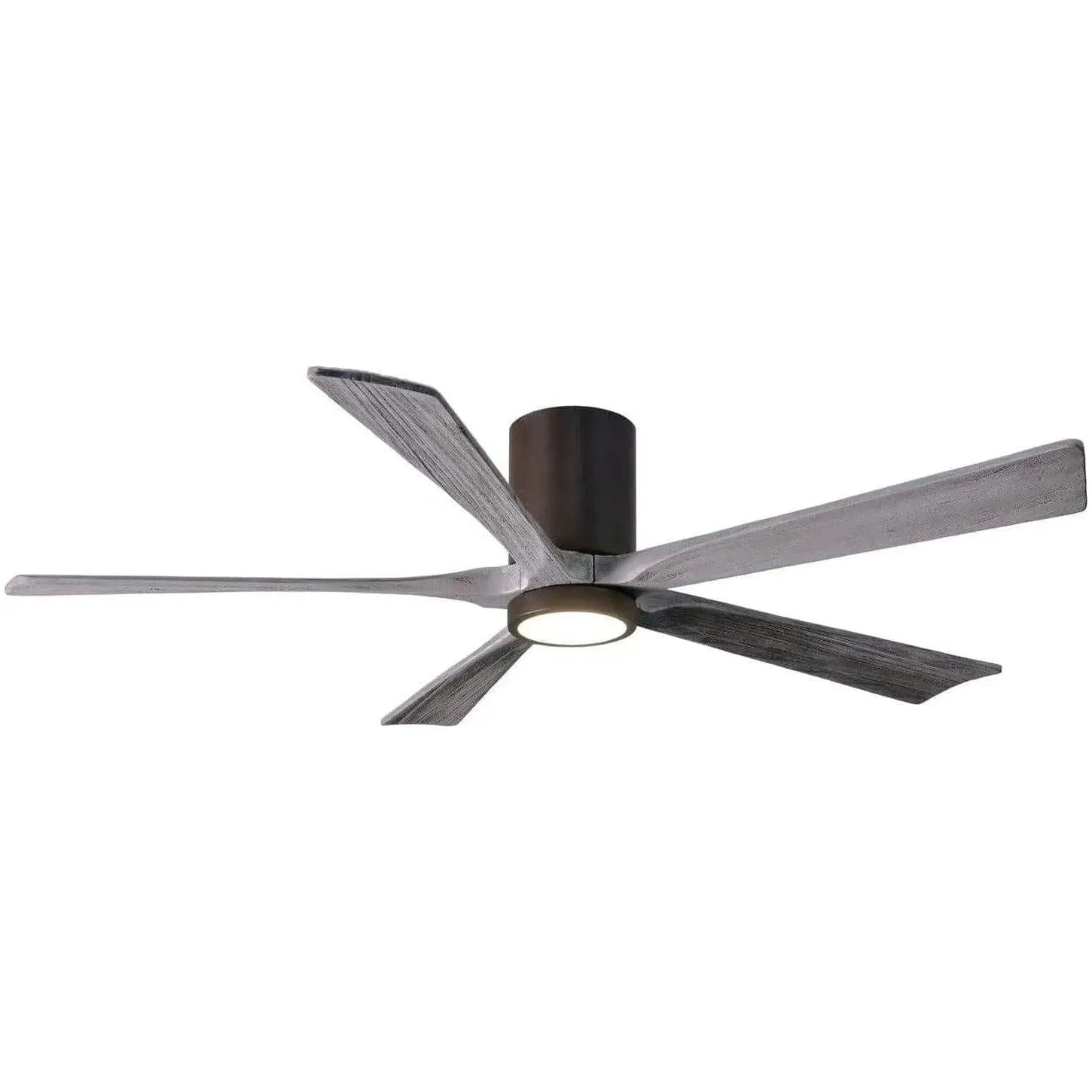 Matthews Fan Company - Irene 5 Hugger Ceiling Fan with Light Kit - IR5HLK-TB-BW-60 | Montreal Lighting & Hardware